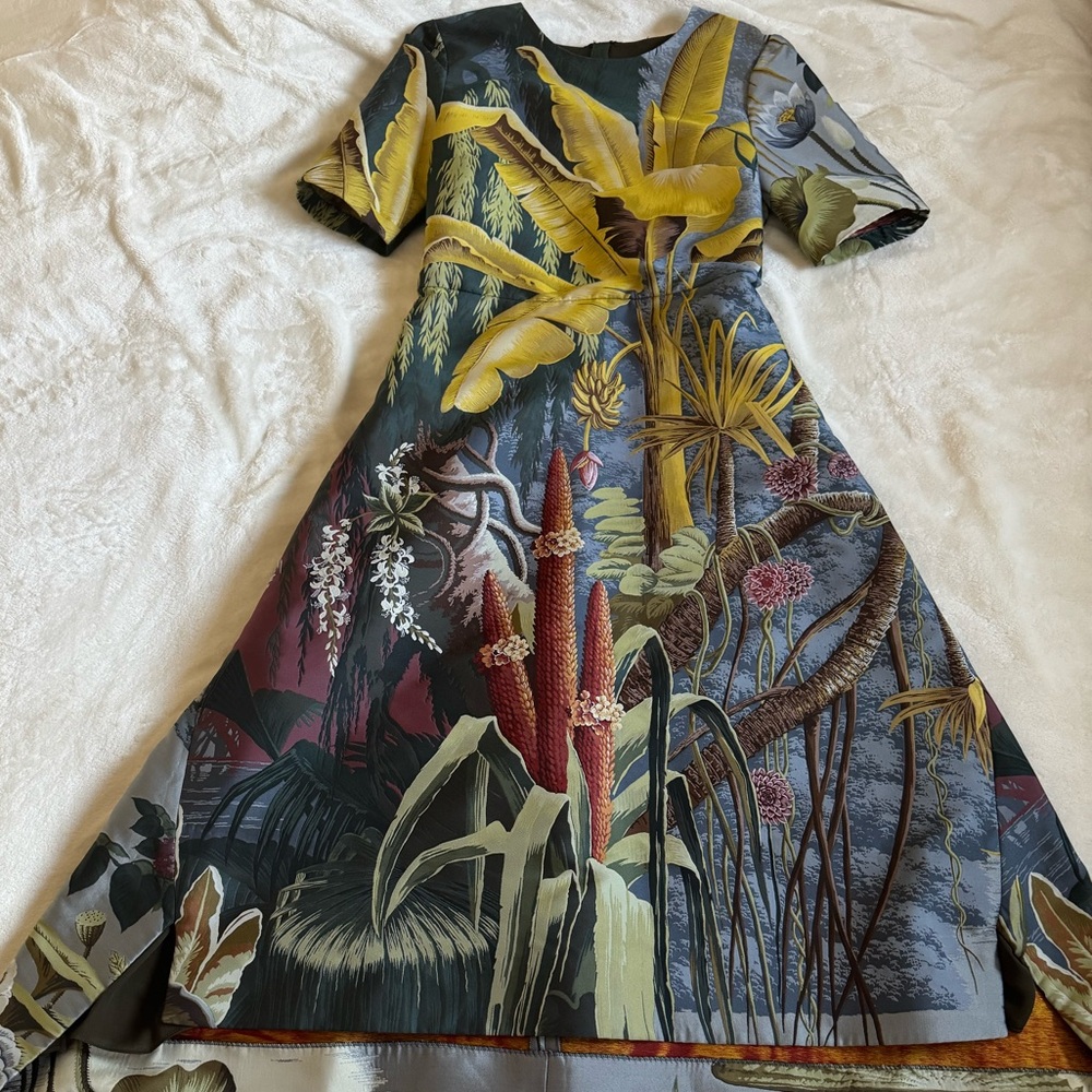 Tropical Print Dress